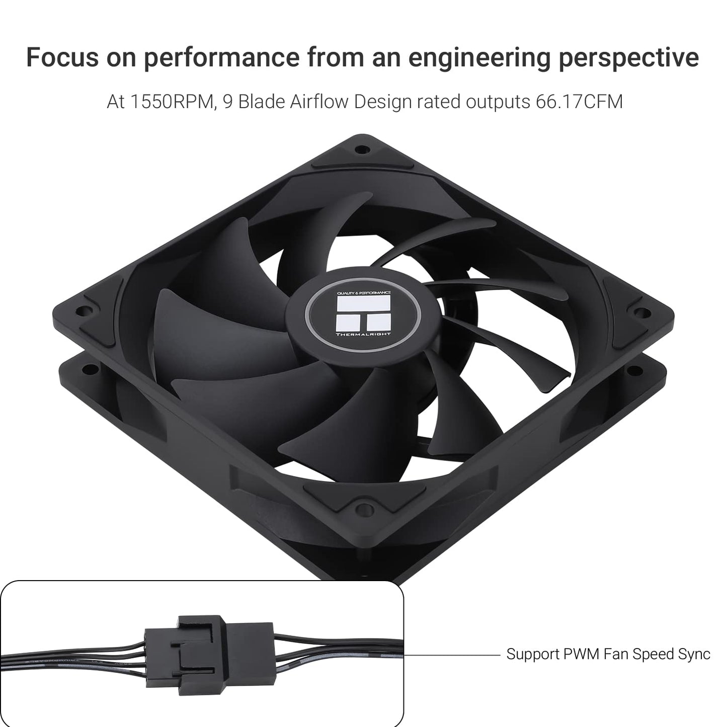 Thermalright TL-C12C X3 CPU Fan 120mm Case Cooler Fan