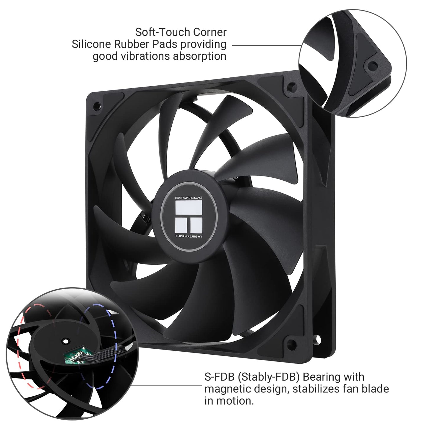 Thermalright TL-C12C X3 CPU Fan 120mm Case Cooler Fan