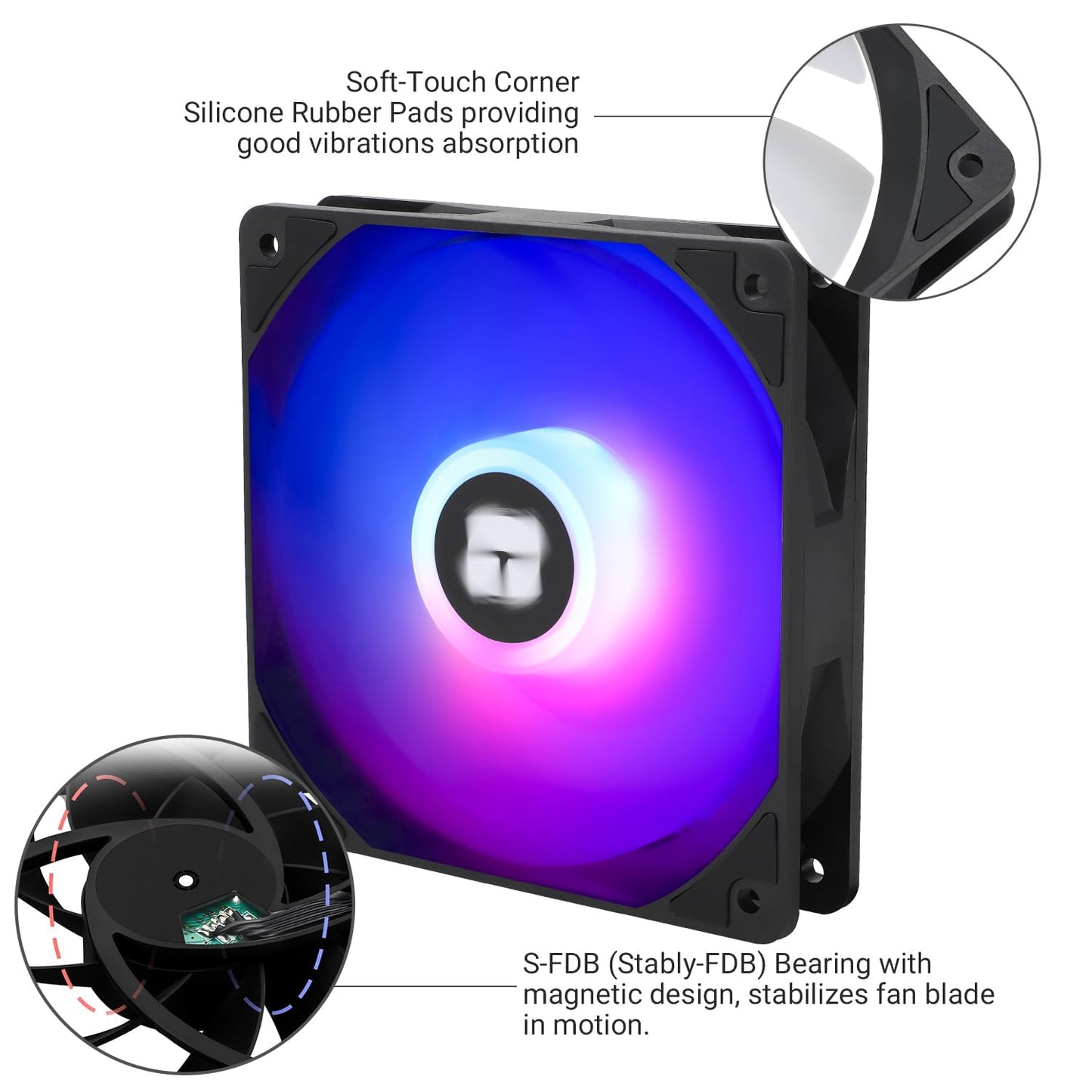 Thermalright TL-C12C-S X3 CPU Fan 120mm ARGB Case Cooler Fan
